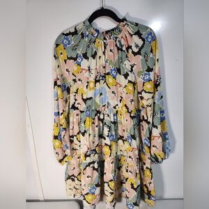 Yumi Kim Floral Long Sleeve Dress, Size Medium